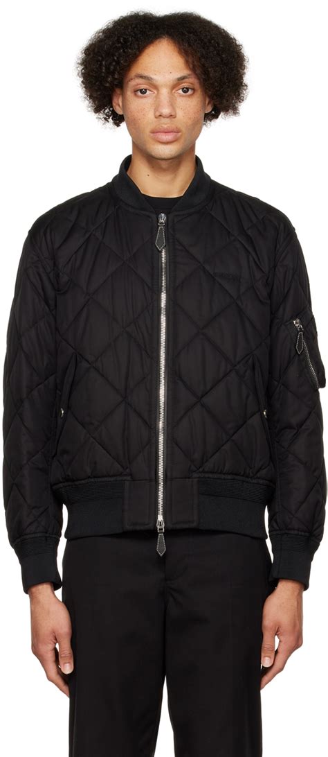 burberry prorsum field jacket|Burberry quilted bomber jacket.